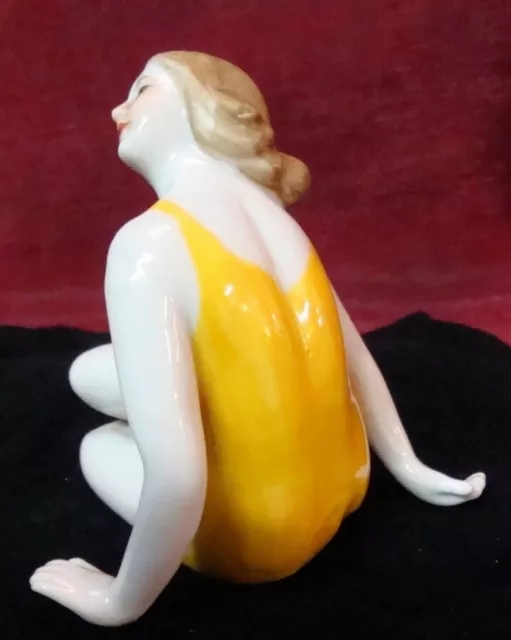 Figurine Baigneuse Pin-up Sexy Style Art Deco-allemand Style Art Nouveau Porcela 3