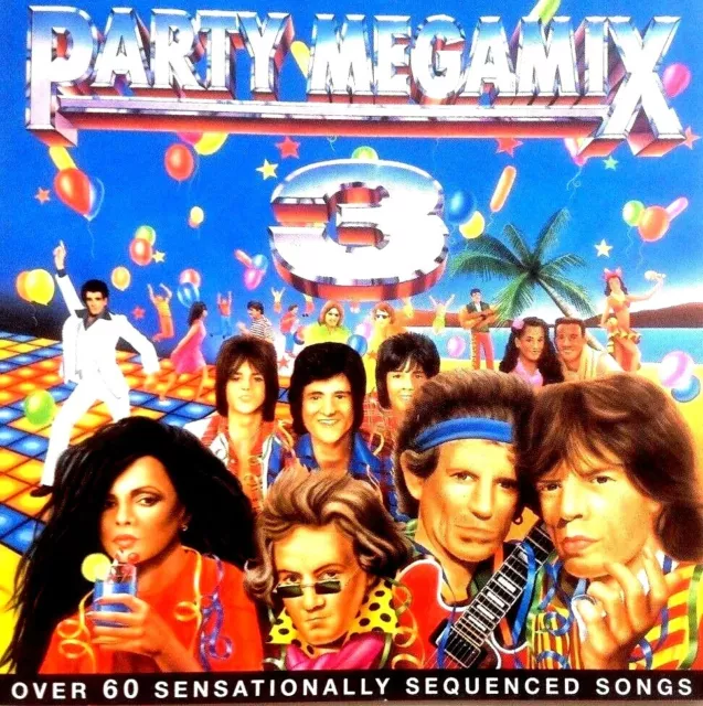 Party Megamix Vol 3 - 1X Cd 60S 70S 80S Disco Motown Rock N Roll Mobile Disco Dj