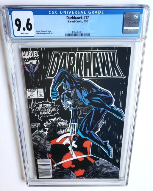 Darkhawk #17 Cgc 9.6 +++Newsstand+++ 1992 +++1St Appearance Of Psi-Wolf+++