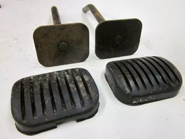 Willys Kaiser CJ5 CJ6 Civilian Jeep Brake and Clutch Pedals with Pads NOS