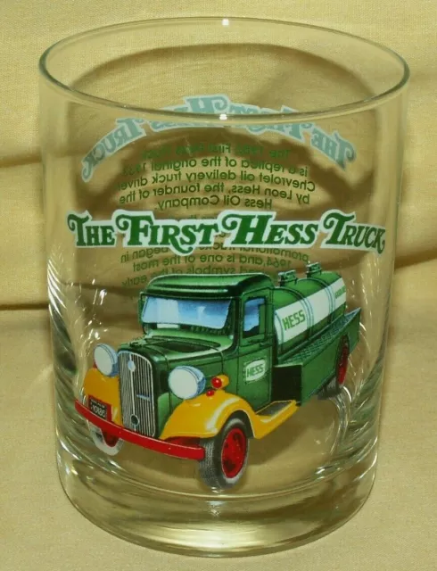 Hess Truck Glass First High Low Ball Bar Barware 1996 Classic Series Chevrolet.