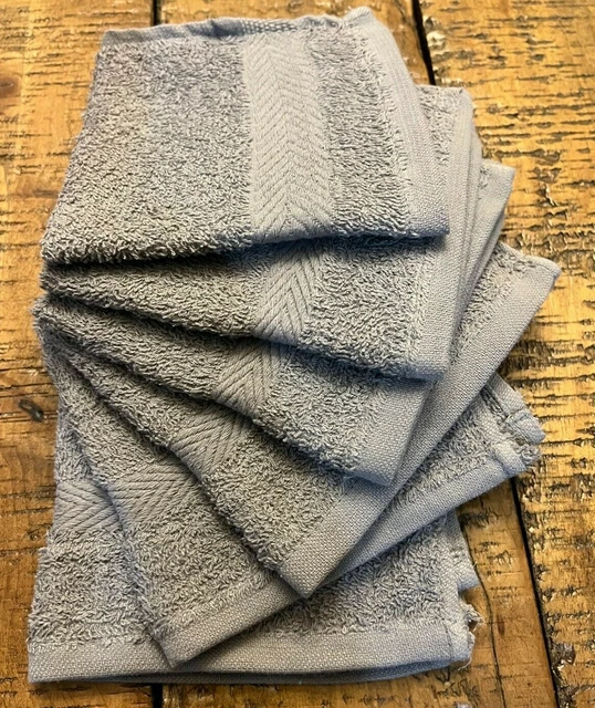 Ideal Towels Premium Grey Highly Absorbent 12 x 12 Inches Washcloths 10 Packs