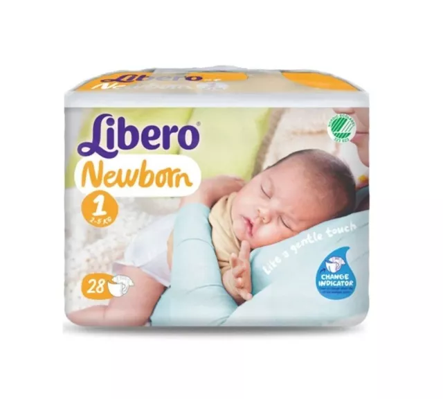 96 PANNOLINI LIBERO NEWBORN (4 PACCHI DA 24 PZ.) TG.1 (2-5 kg) NEONATO Morbido 3