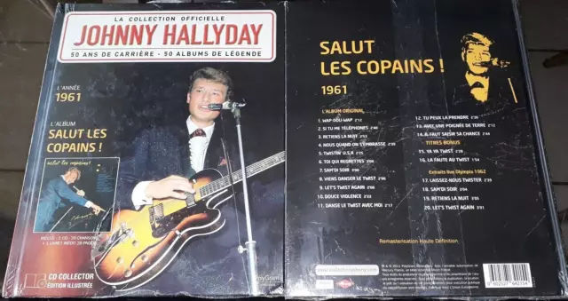 Neuf Scelle Johnny Hallyday Salut Les Copains Livre Cd La Collection Officielle