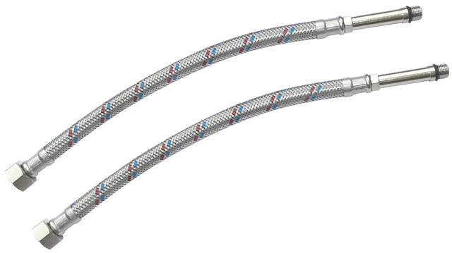 AERZETIX - Set di 2 Raccordi a pressione/riduttori doppi - per incollar