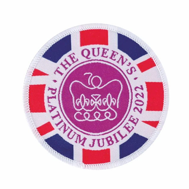 1 QUEEN'S PLATINUM Jubilee 2022 badge blanketbadge patch patches badges