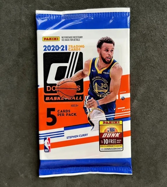 2020-21 Panini Donruss Basketball 5 Card Pack New Sealed Unopened NBA Trading x1