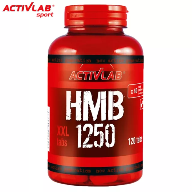 HMB XXL 1250 mg 120 TABLETS - Lean Muscle Builder - Powerful Anti-Catabolic 3