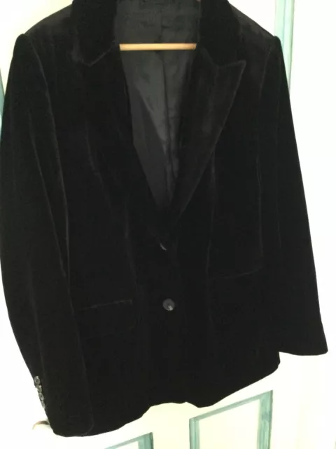 Cos Black Velvet Jacket/Blazer