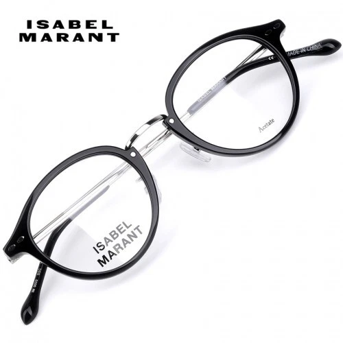Lunettes De Soleil Rétro Isabel Marant IM0033 - Monture écaille Marron/or, Verres Transparents UV400, Taille 47mm