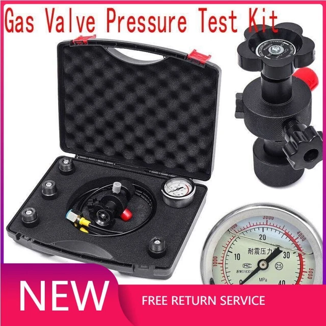 6000PSI GAUGES SET Hydraulic Accumulator Gas Valve Pressure Gauges Test
