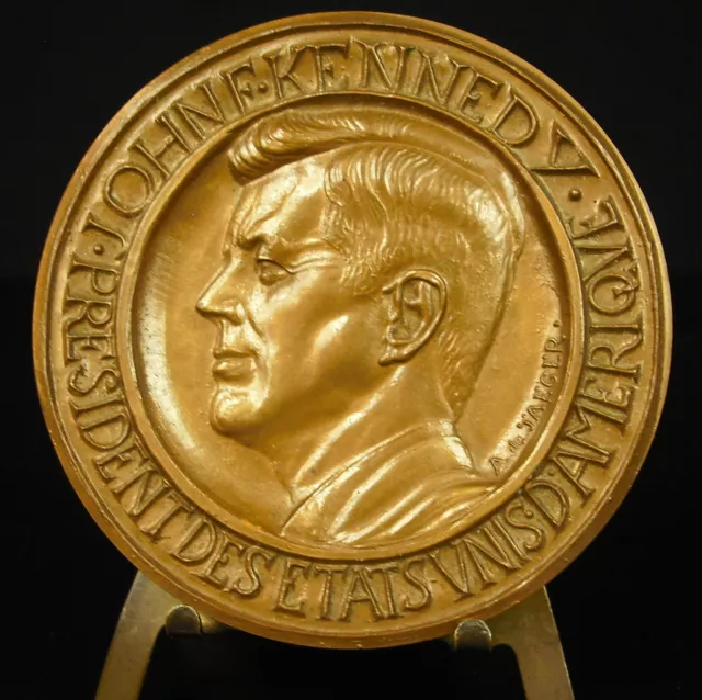 Médaille JFK USA United States Président John Fitzgerald Kennedy 68mm Medal