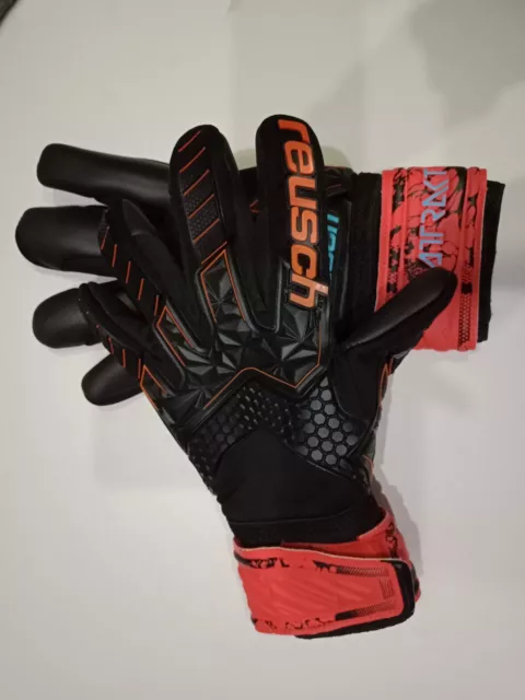 Top Goal Keeper Contact Foam Goalie Gloves Size 10 High Visibility