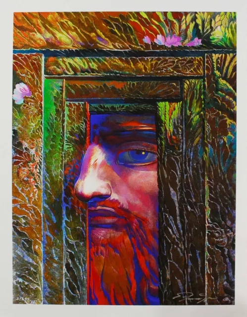 Ernst Fuchs - Die goldene Nase - Giclee auf Leinwand - handsigniert