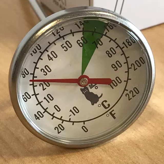 Motta Milchkanne 100°C Edelstahl Analog Thermometer (365) 2