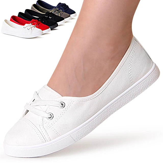 Scarpe Da Donna Slip-On Leggere E Traspiranti - Sneaker Casual Con Suola Antiscivolo Per Lavoro E Tempo Libero - Foto 1