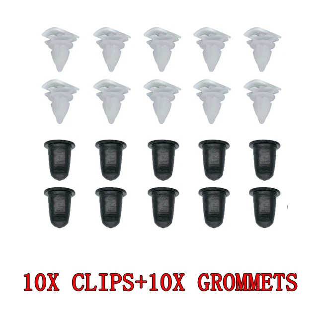 10x Rear Wheel Arch Moulding Clips For VW Passat Tiguan (OEM 3C0853585)