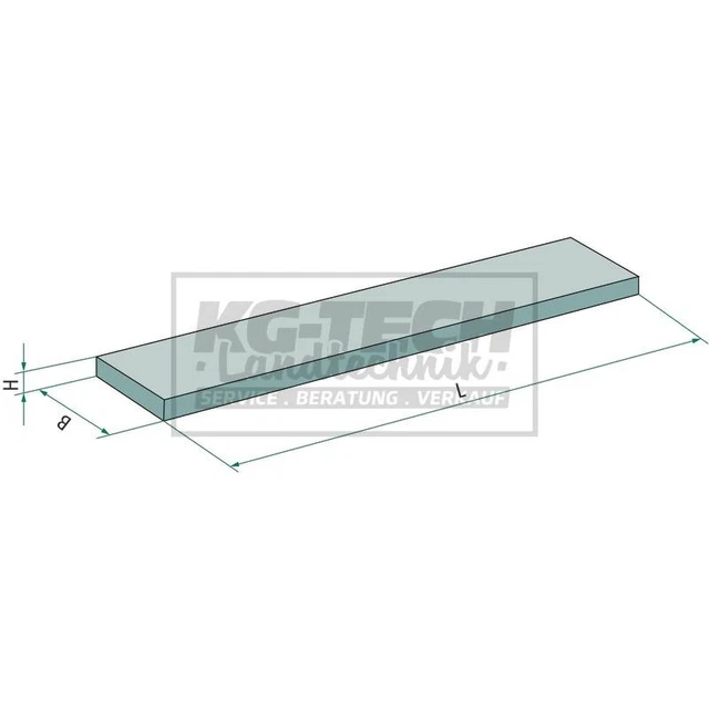 Schürfleisten HB500 vierkant Länge 3000mm B100/ H10  f. Frontladerschaufeln