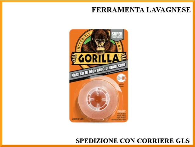 Nastro biadesivo di montaggio tenuta estrema gorilla glue qualità USA