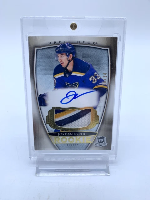 2019 UDC Jordan Kyrou "The Cup" Jersey Patch Auto Rookie Card RC *16/24* #87