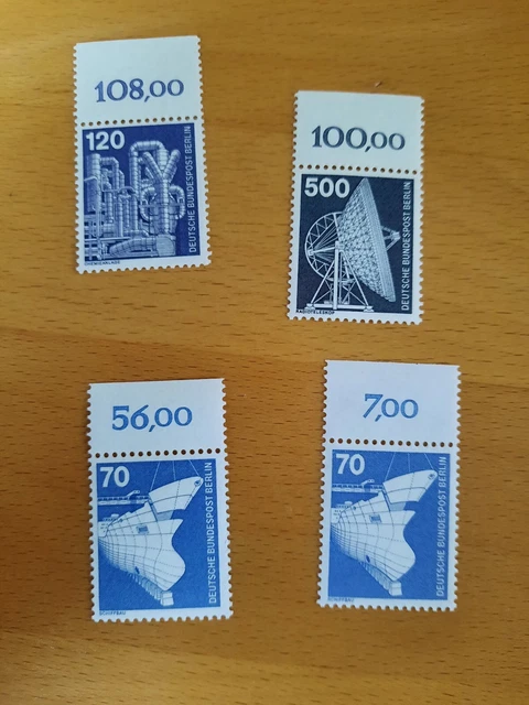 Deutsche Bundespost Berlin 1975 MiNr.507+503+500 2x mit Oberrand postfrisch