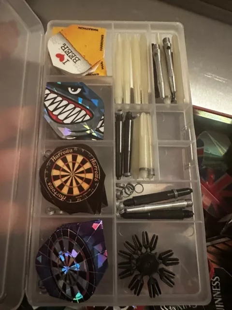 Harrows dart flights and stems 30+ items