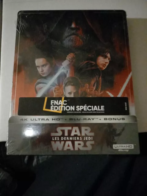 Star Wars VIII 8 : Les derniers Jedi BluRay 4K STEELBOOK  Last Jedi Brand New