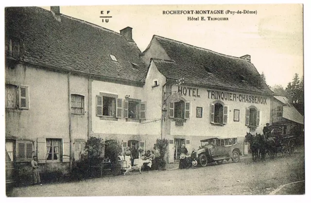 Cpa Rochefort Montagne Hotel Trinquier Auvergne 63