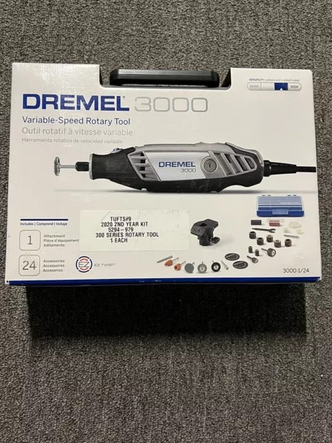 Dremel 3000-DR-RT 1.2 Amp Variable Speed Rotary Tool Kit/ FREE Carry Case 