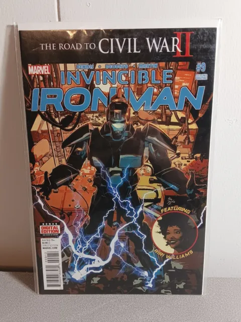 Invincible Iron Man #9, 2nd Print 1st App Riri Williams Marvel Comics 2016 NM