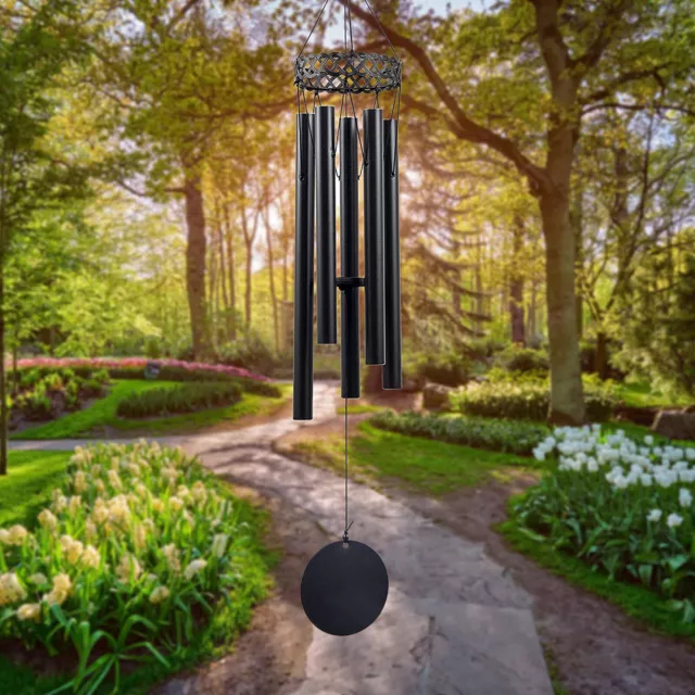 80cm Natures Melody Large Metal Wind Chime 5 Tubes Outdoor Garden Hanging Decor 3