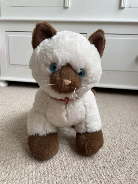 Build a Bear Siamese Cat Plush Promise Pet Teddy Bear Soft Toy White Brown