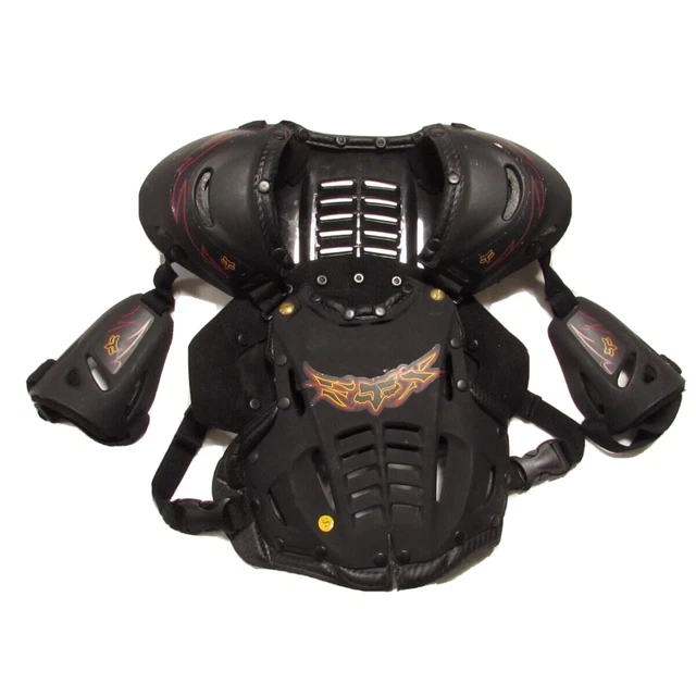 Vintage FOX Racing Chest Protector Roost Deflector Youth Small