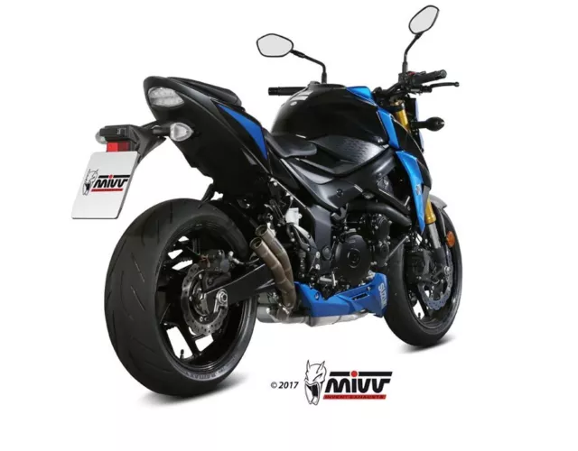 Scarico MIVV SUZUKI GSX-S 750 Double Gun 2017- Titanio RC 2