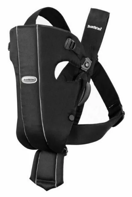 BabyBjörn 100% Cotton Baby Carrier - Black (023056)