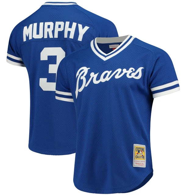 Men's Mitchell & Ness Dale Murphy Royal Atlanta Braves Cooperstown Mesh Batting Men's Mitchell & Ness Dale Murphy Royal Atlanta Braves Cooperstown Mesh Batting