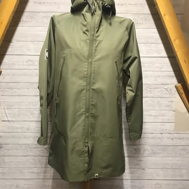 Pretty Green Mens Green Anorak Jacket Coat Size Large L Hooded RRP £200