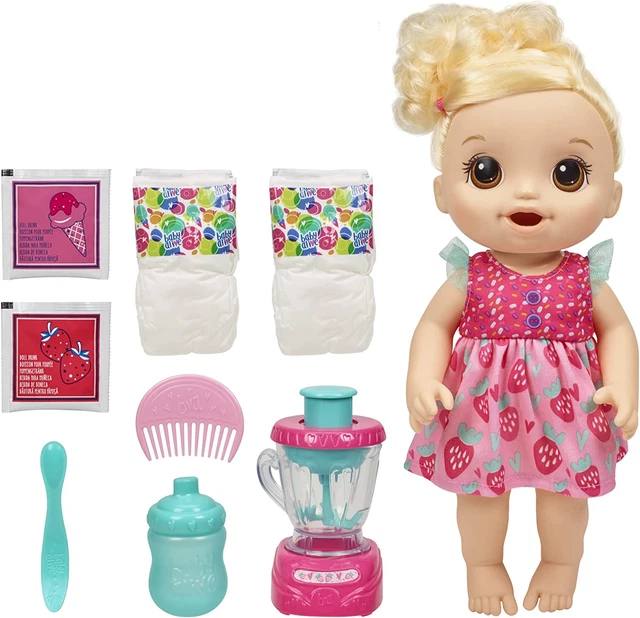 Baby Alive Magical Mixer Baby Doll, Strawberry Shake, Doll with Toy Blender, ...