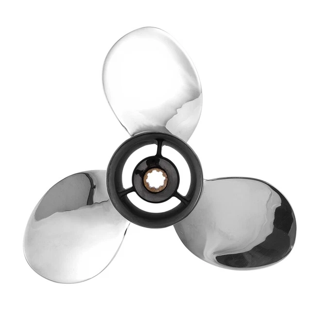 Boat Motor Stainless Steel Propeller 9 1/4X11-J for  9.9Hp 15Hp Outboard EngT7S7