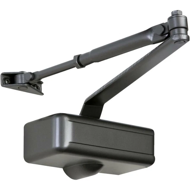 Commercial / Residential Light Duty Door Closer - Brown + Aluminum