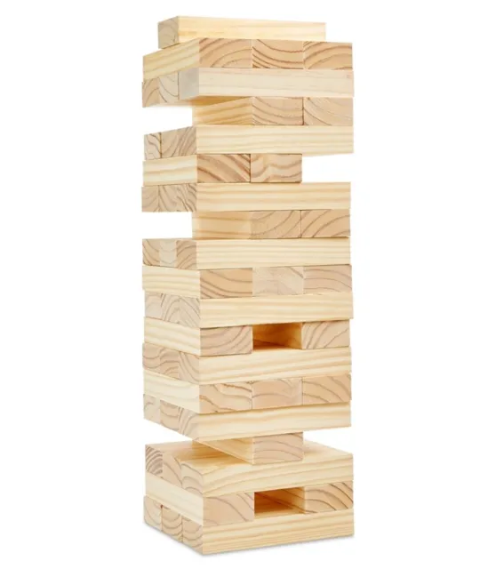 Merch Source Unisex 48pc Jumbo Stacking Games wooden One Size