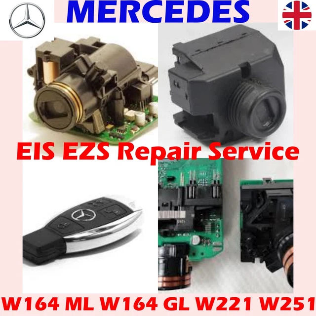 MERCEDES W204 ESL Steering Emulator Lock Ezs Ignition And Key