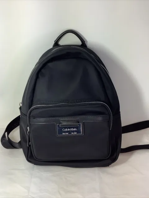 CALVIN KLEIN FASHION NYLON BLACK Mini BACKPACK Purse