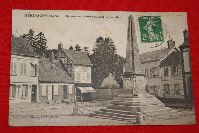 Etrepagny Eure Monument Commemoratif 1870 1871 Haute Normandie