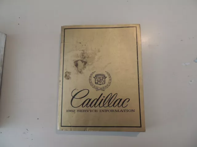 Repair manual Cadillac Eldorado Seville Fleetwood Deville Werkstatthandbuch 1982