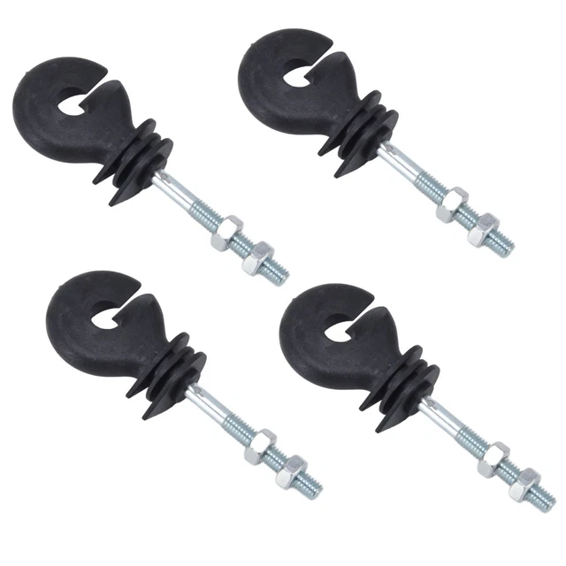 LT 50Pc M6 Threaded Electronic Fence Insulation Nail Electric Fence Insulator LT
