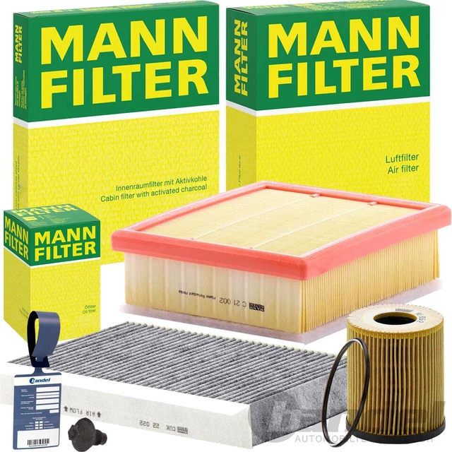 MANN FILTER INSPEKTIONSPAKET passend für 1.6 FIAT 500 X JEEP RENEGADE BU 110 PS