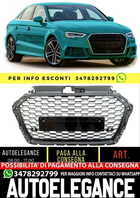 Tappetino Per Bagagliaio Mossa – Per Audi A3 8V Hatchback/Sportback 2012-2020 – Resistente All'Acqua, Design Opaco