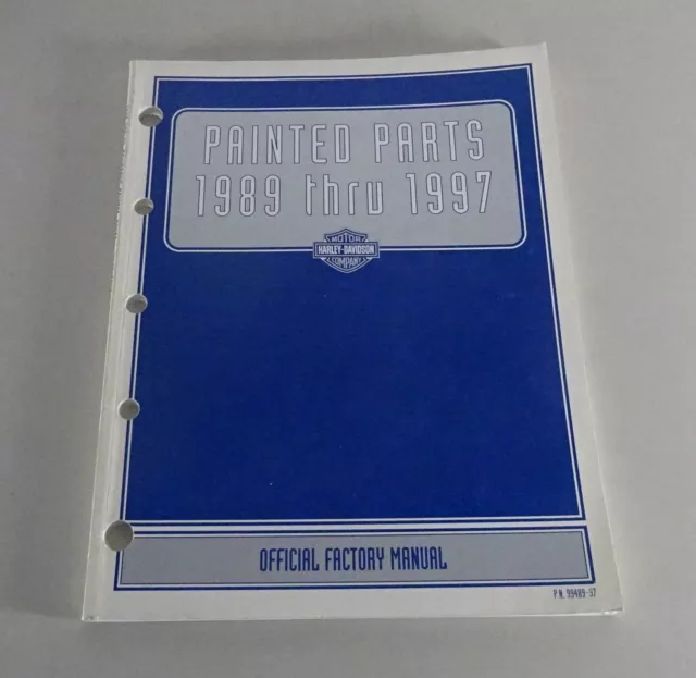 Catalogue des Pièces / Peinture Ensemble Harley-Davidson Lackierteile 1989 -