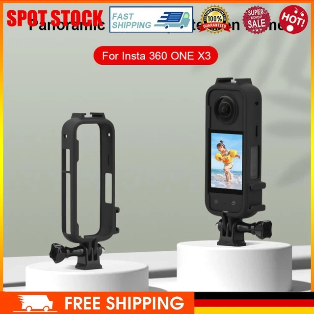 Protective Frame Case with 1/4 Adapter Camera Border Holder for Insta360 ONE X3